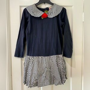 Sweet Potatoes vintage 1980s girls dresses houndstooth long sleeve